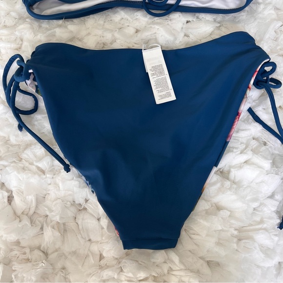 NWT Women's 2 Piece Bikini Set Back Braided Straps with Reversible Bottom SIZE M - Picture 12 of 17